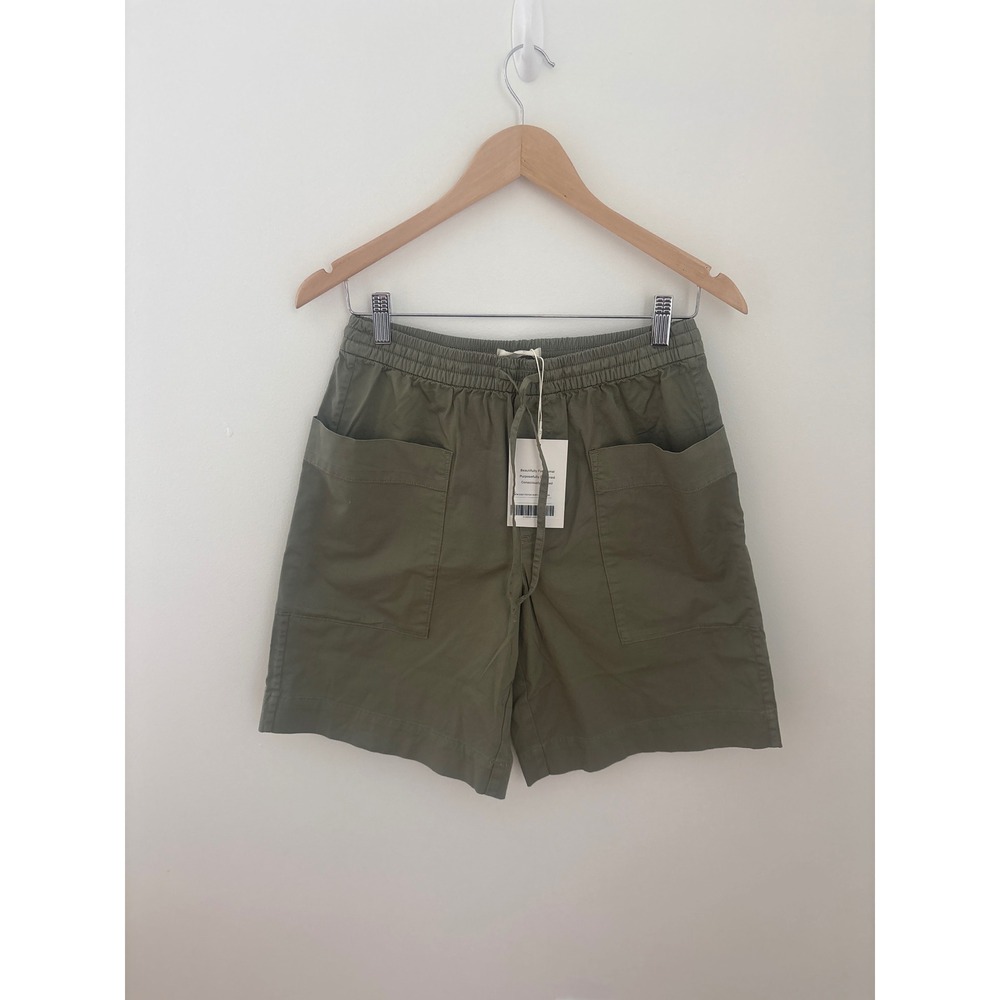 NWT Everlane‎ Easy Patch Pocket Short Oil Green XS